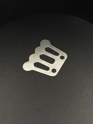 Placa de aço inoxidável personalizada da válvula do metal com imagens e placa da válvula das amostras