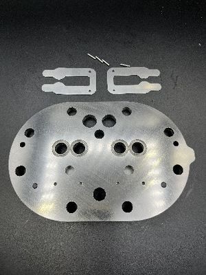 Placa personalizada da válvula do compressor com de medida ajustável e espessura